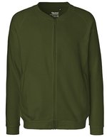 Neutral Bio-Baumwolljacke mit fleecegefüttertem Rücken, Black XS, NE73501 – Military