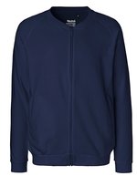 Neutral Bio-Baumwolljacke mit fleecegefüttertem Rücken, Black XS, NE73501 – Navy