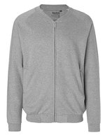 Neutral Bio-Baumwolljacke mit fleecegefüttertem Rücken, Black XS, NE73501 – Sport Grey