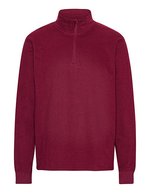 Sweat-shirt unisexe col zippé 1/4 – Bordeaux