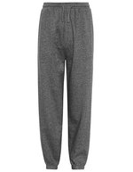 Neutral Fairtrade Sweatpants mit elastischen Bündchen – Dark Heather