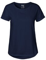 Neutral Nachhaltiges Damen T-Shirt mit Rollärmeln, Bordeaux XXL, NE80012 – Blu navy