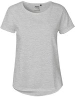 Neutral Nachhaltiges Damen T-Shirt mit Rollärmeln, Bordeaux XXL, NE80012 – Sport Grigio