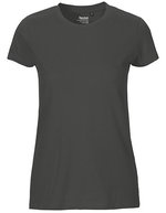 Neutral T-Shirt aus Bio-Baumwolle für Damen, Natural M, NE81001 – Antracite