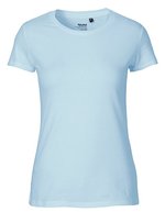 Neutral T-Shirt aus Bio-Baumwolle für Damen, Natural M, NE81001 – Azzurro chiaro