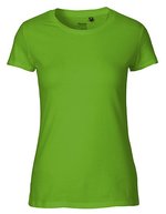Neutral T-Shirt aus Bio-Baumwolle für Damen, Natural M, NE81001 – Lime