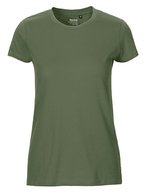 Neutral T-Shirt aus Bio-Baumwolle für Damen, Natural M, NE81001 – Militare