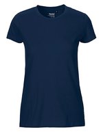 Neutral T-Shirt aus Bio-Baumwolle für Damen, Natural M, NE81001 – Blu navy
