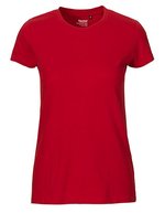Neutral T-Shirt aus Bio-Baumwolle für Damen, Natural M, NE81001 – Rosso