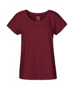 Neutral Loose Fit T-Shirt Bio-Baumwolle für Damen, Red XL, NE81003 – Bild 3