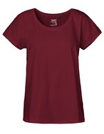 Neutral Loose Fit T-Shirt Bio-Baumwolle für Damen – Bordeaux