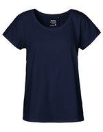 Neutral Loose Fit T-Shirt Bio-Baumwolle für Damen – Navy