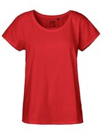 Neutral Loose Fit T-Shirt Bio-Baumwolle für Damen – Red