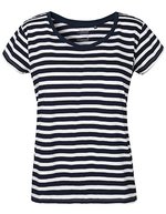 Neutral Loose Fit T-Shirt Bio-Baumwolle für Damen, Red XL, NE81003 – Bianco - Blu navy (Rigato)