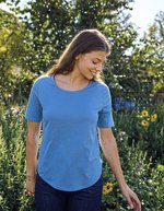 Neutral T-Shirt aus Bio-Baumwolle, halblang für Damen, Black XS, NE81004 – Bild 1