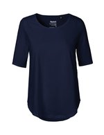 Neutral T-Shirt aus Bio-Baumwolle, halblang für Damen, Black XS, NE81004 – Bild 3