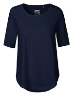 Neutral T-Shirt aus Bio-Baumwolle, halblang für Damen, Black XS, NE81004 – Blu navy
