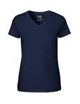 Neutral V-Ausschnitt T-Shirt aus Bio-Baumwolle für Damen, Black XS, NE81005 – Bild 3