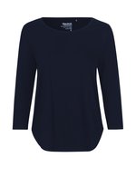 Neutral T-Shirt aus Bio-Baumwolle, 3/4-Ärmel für Damen, Bordeaux S, NE81006 – Bild 3