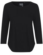 Neutral T-Shirt aus Bio-Baumwolle, 3/4-Ärmel für Damen, Bordeaux S, NE81006 – Bild 2