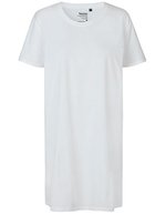 Neutral Langschnitt T-Shirt aus Bio-Baumwolle in, Red L, NE81020 – Blanc