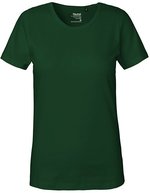 Neutral Interlock T-Shirt aus Bio-Baumwolle für Damen, Black XS, NE81029 – Vert bouteille