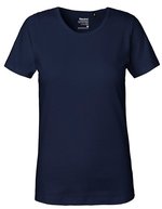 Neutral Interlock T-Shirt aus Bio-Baumwolle für Damen, Black XS, NE81029 – Marine