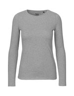 Neutral Nachhaltiges Damen Langarm T-Shirt Bio-Baumwolle, Black S, NE81050 – Bild 3