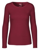 Neutral Nachhaltiges Damen Langarm T-Shirt Bio-Baumwolle, Black S, NE81050 – Bordeaux