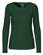 Neutral Nachhaltiges Damen Langarm T-Shirt Bio-Baumwolle, Black S, NE81050 – Bottle Green