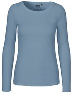 Neutral Nachhaltiges Damen Langarm T-Shirt Bio-Baumwolle, Black S, NE81050 – Dusty Indigo