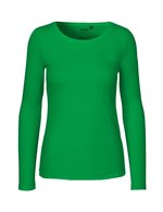 Neutral Nachhaltiges Damen Langarm T-Shirt Bio-Baumwolle, Black S, NE81050 – Green