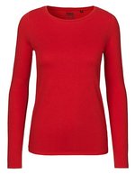 Neutral Nachhaltiges Damen Langarm T-Shirt Bio-Baumwolle, Black S, NE81050 – Red