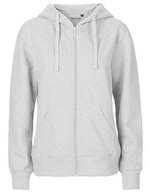 Neutral Zip Hoodie aus Bio-Baumwolle für Damen – Ash Grey