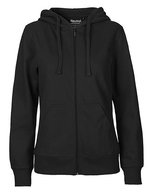 Neutral Zip Hoodie aus Bio-Baumwolle für Damen – Black