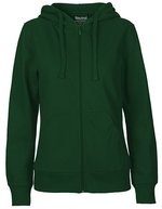 Neutral Zip Hoodie aus Bio-Baumwolle für Damen – Bottle Green