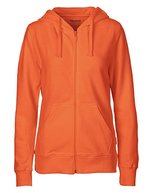 Neutral Zip Hoodie aus Bio-Baumwolle für Damen, Bordeaux S, NE83301 – Orange