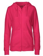 Neutral Zip Hoodie aus Bio-Baumwolle für Damen, Bordeaux S, NE83301 – Rose