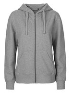 Neutral Zip Hoodie aus Bio-Baumwolle für Damen, Bordeaux S, NE83301 – Sport Gris
