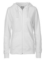 Neutral Zip Hoodie aus Bio-Baumwolle für Damen, Bordeaux S, NE83301 – Blanc