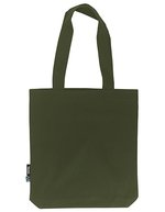 Neutral Twill Tasche aus Bio-Baumwolle 38x42 cm in, Nature 38 x 42 x 7 cm, NE90003 – Military