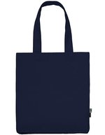 Neutral Twill Tasche aus Bio-Baumwolle 38x42 cm in, Nature 38 x 42 x 7 cm, NE90003 – Navy