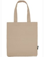 Neutral Twill Tasche aus Bio-Baumwolle 38x42 cm in, Nature 38 x 42 x 7 cm, NE90003 – Sand