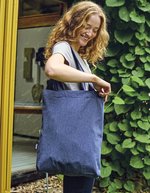 Neutral Recycled Twill Tasche aus Bio-Baumwolle, Black Melange 38 x 42 cm, NE90003R – Bild 1