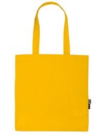 Neutral Nachhaltige Einkaufstasche aus Bio-Baumwolle, Black 38 x 42 cm, NE90014 – Yellow
