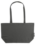 Neutral Fairtrade Baumwoll Shopping-Tasche mit Boden, Black 51 x 32 x 14 cm, NE90015 – Charcoal