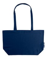 Neutral Fairtrade Baumwoll Shopping-Tasche mit Boden, Black 51 x 32 x 14 cm, NE90015 – Navy