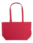 Neutral Fairtrade Baumwoll Shopping-Tasche mit Boden, Black 51 x 32 x 14 cm, NE90015 – Red