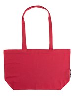 Neutral Fairtrade Baumwoll Shopping-Tasche mit Boden, Black 51 x 32 x 14 cm, NE90015 – Red
