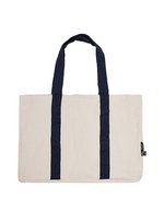 Neutral Beach Bag aus Fairtrade Bio-Baumwolle – Nature/Navy